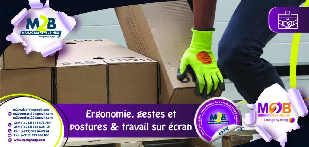 Ergonomie, gestes et postures et travail sur écran