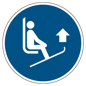 Obligé de pointes de ski lift