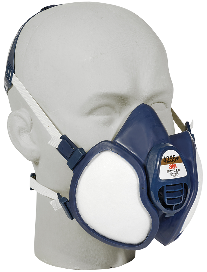 Masque de protection respiratoire 3M degré A2P3 en caoutchouc synthétique