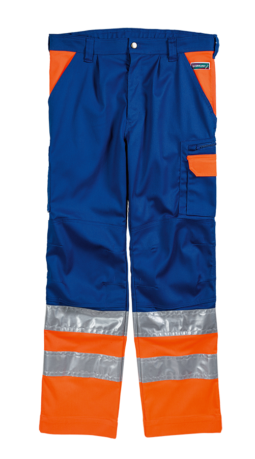 Pantalon professionnel orange vif/bleue SICURELAST REFLEX