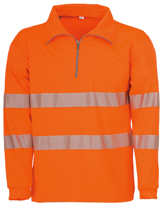 Sweatshirt de sécurité orange vif BIOACTIVE REFLEX