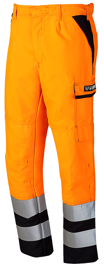 Pantalon de sécurité multinormes orange vif/bleu foncé SIO-SAFE EXTRA