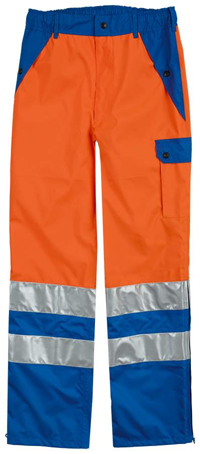 Pantalon de pluie de sécurité orange vif/bleue IMPERMA REFLEX