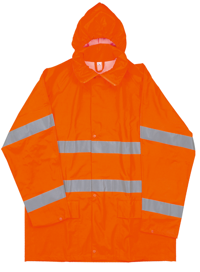 Veste de pluie légère orange vif RAINFLEX REFLEX