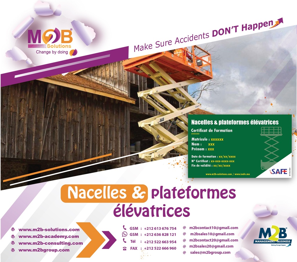Nacelles &amp; plateformes élévatrices