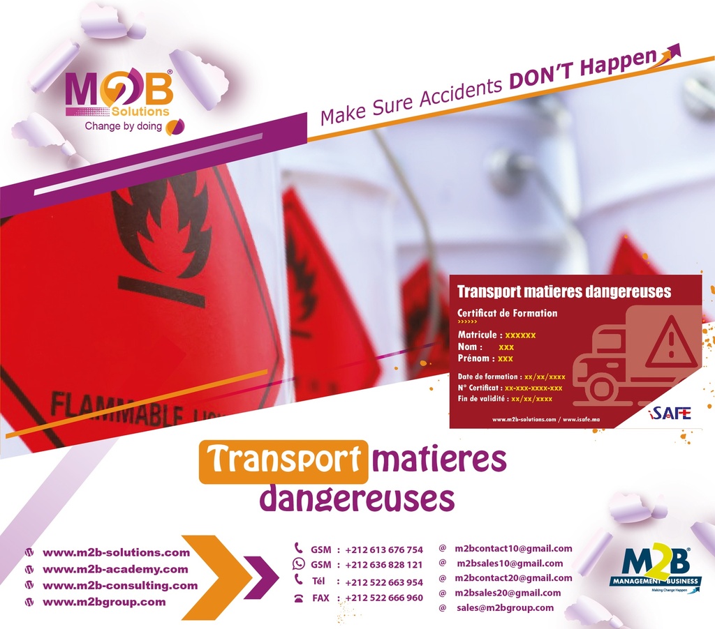 Transport matières dangereuses