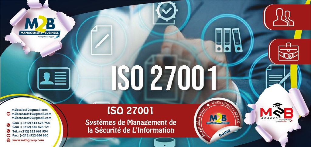 ISO 27001 Systèmes de management de la sécurité de l'information