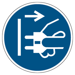 [PSA _SIG_OBL_10_M006] Débranchez la fiche secteur de la prise électrique