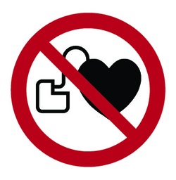 [PSA _SIG_INT_10_P007] Interdiction d'accès pour les personnes ayant des dispositifs cardiaques implantés actifs