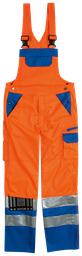 [PSA _EPI_VÊT_10_0023] Salopette professionnelle orange vif/bleue SICURELAST REFLEX