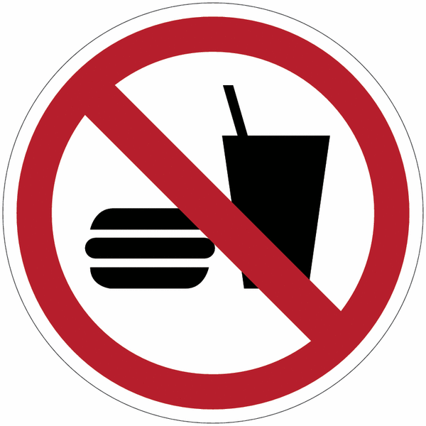 Panneaux interdiction de manger - boire