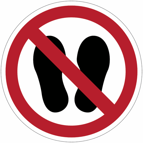 Panneaux chaussures interdites
