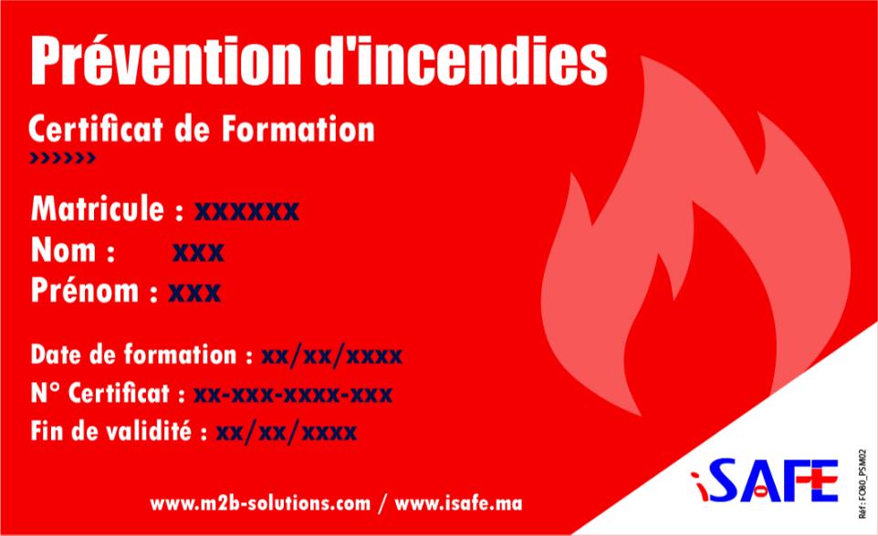 Prévention d'incendies