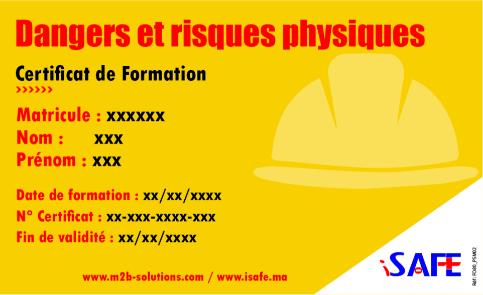 Dangers et risques Physiques