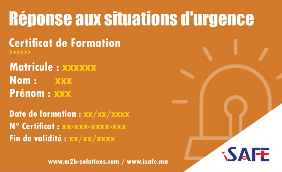 Réponse aux situations d'urgence