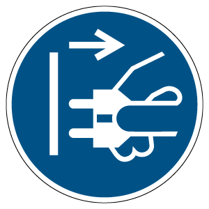 Débranchez la fiche secteur de la prise électrique