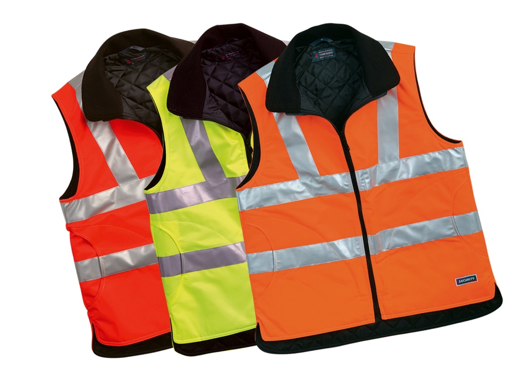 Gilet de sécurité rouge vif SECURITY