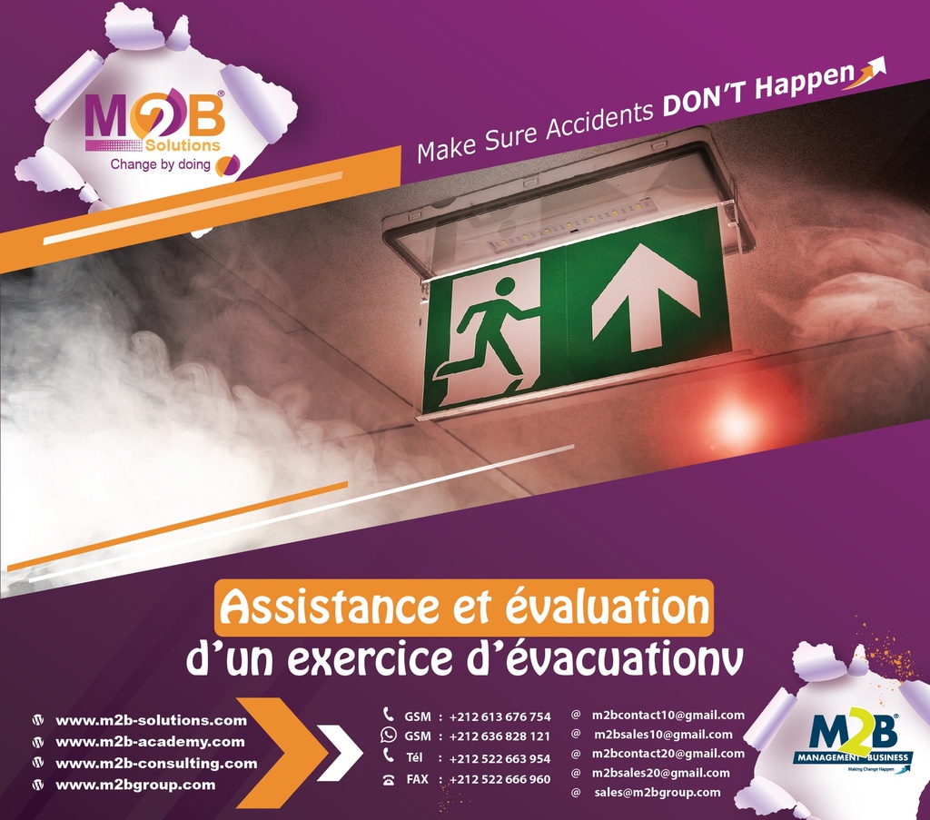 Assistance et évaluation d’un exercice d’évacuation