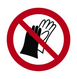 [PSA _SIG_INT_10_P028] Interdiction de porter de gants