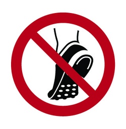 [PSA _SIG_INT_10_P035] Interdiction de porter de chaussures à clous métalliques