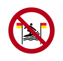 [PSA _SIG_INT_10_P064] Interdiction de surfer entre les drapeaux rouge et jaune