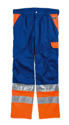 [PSA _EPI_VÊT_10_0017] Pantalon professionnel orange vif/bleue SICURELAST REFLEX