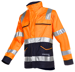 [PSA _EPI_VÊT_10_0037] Veste de sécurité multinormes orange vif/bleue foncé SIO-SAFE EXTRA